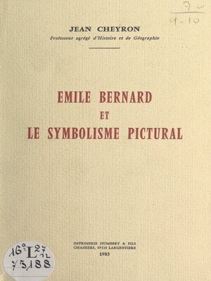 cover image of Émile Bernard et le symbolisme pictural